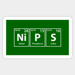 Nips (Ni-P-S) Periodic Elements Spelling Sticker